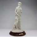 statueta " Victorian Gentleman". Auro Belcari. cca 1980 new old stock !